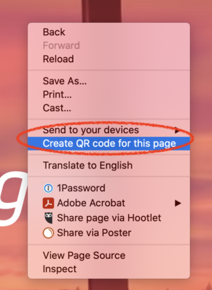 How to create a QR code in Chrome? - Mobi Hub